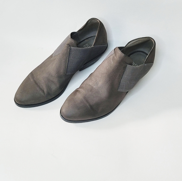 Eileen Fisher Gray Leather Shoes